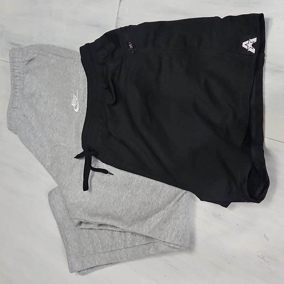 Size 2XL XXL Grey Men's Nike Sweat Pants & Bonus Pair Of Black Gym/lounge Shorts - Picture 1 of 16